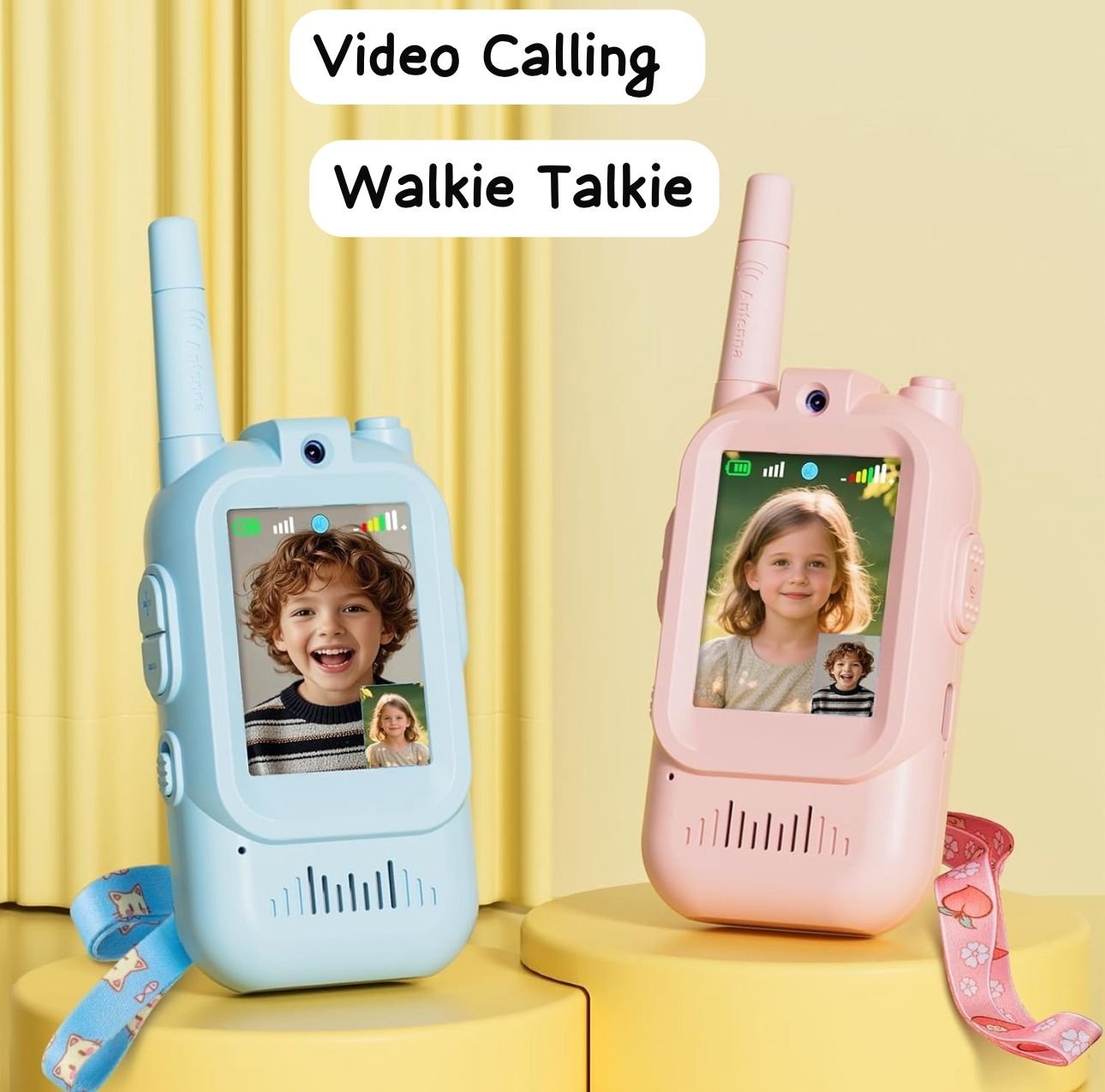 kidsmuch kids' video walkie-talkies (pack of 2)