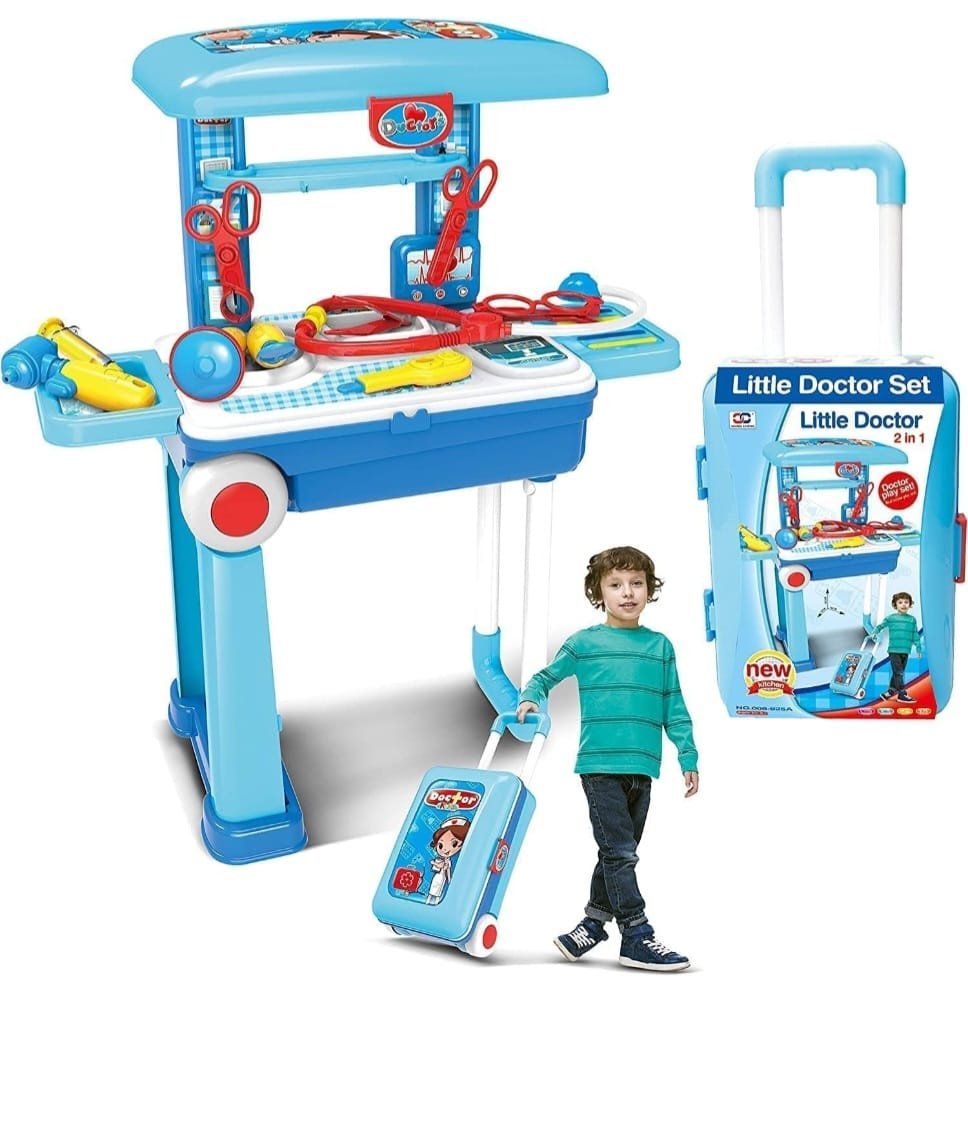 Trolley suitcase doctor set for kids