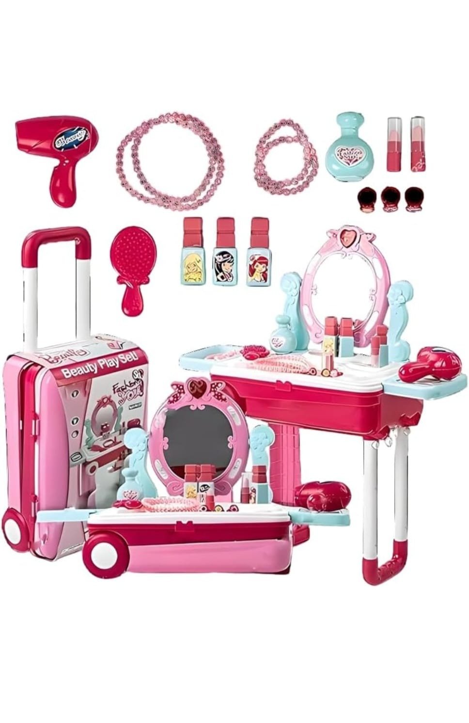 Beauty makup play set  trolly